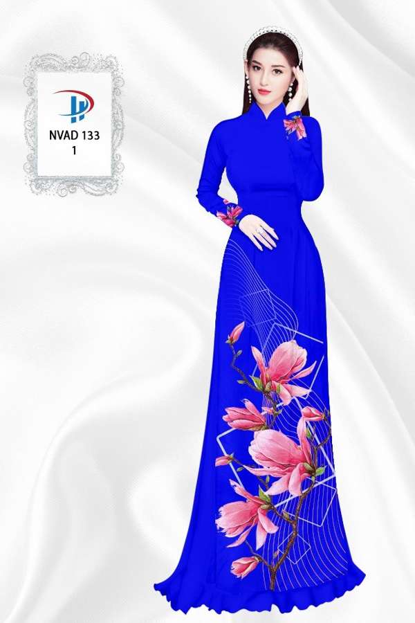 Vải Áo Dài Hoa In 3D AD NVAD133 49